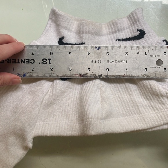 VIXX Studio Barely There Two Piece Top Deconstructed Nike Socks, White, OS - Picture 9 of 12